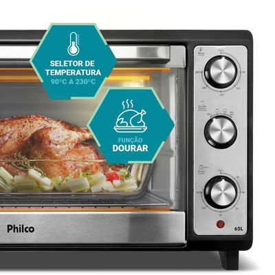 Forno Elétrico 65L Philco Dupla Resistência PFE65 127V