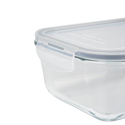 Pote Refratário Retangular com Tampa 1,5L