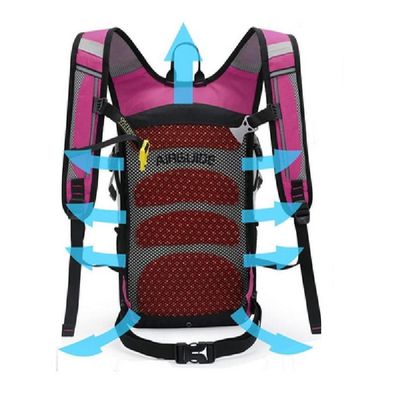 Mochila Esportiva Bike Camping Corrida Praia Trilhas Cinta Peitoral Confortavel Bolsos Divisorias Rosa