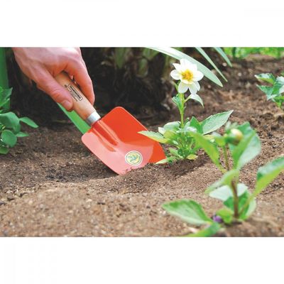 Pazinha Larga Metalica para Jardinagem Tramontina com Cabo de Madeira