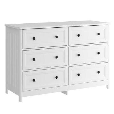 Comoda 6 Gavetas E 02 Mesas De Cabeceira 3 Gavetas Branco Dtall Branco