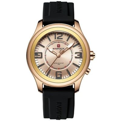 Relógio De Quartzo Masculino Mostrador Simples Casual 30m à Prova D'água Dourado