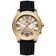 Relógio De Quartzo Masculino Mostrador Simples Casual 30m à Prova D'água Dourado