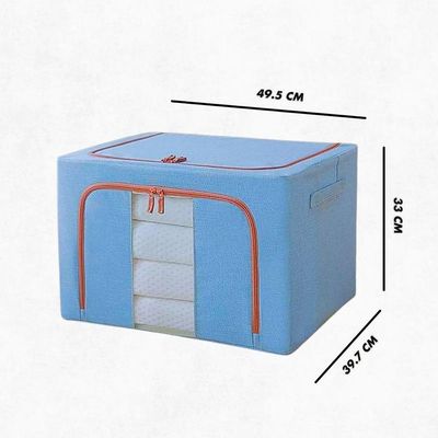 Caixa Organizadora De Roupas Multiuso Dobrável - Azul