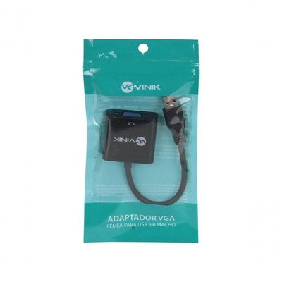Adaptador Vga Femea Para Usb Macho - Vgafusbm