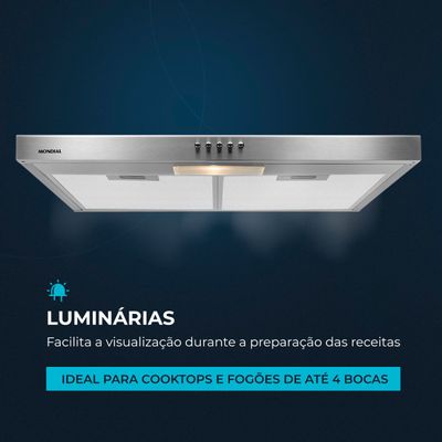 Depurador de Ar 60cm Mondial Inox 165W DP60-01 110