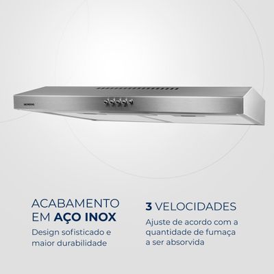 Depurador de Ar 60cm Mondial Inox 165W DP60-01 110