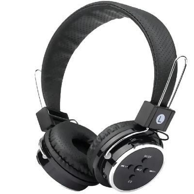 Fone De Ouvido Bluetooth Micro Sd Mp3 Rádio Fm Player - Preto