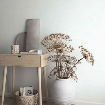 Papel de Parede Ivy Aspecto Têxtil Branco 6804-10