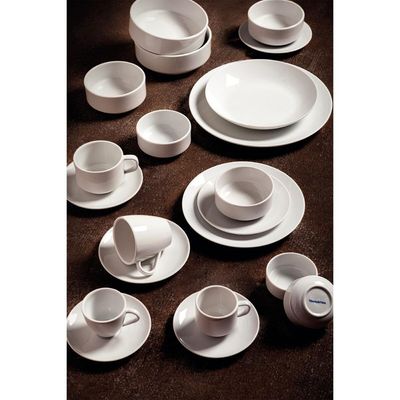 Conjunto Xícara e Pires de Expresso Tramontina Paola em Porcelana 95 ml 2 Peças