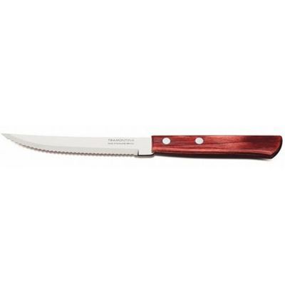 Kit 24 Faca Churrasco Tramontina Polywood Vermelha 5"