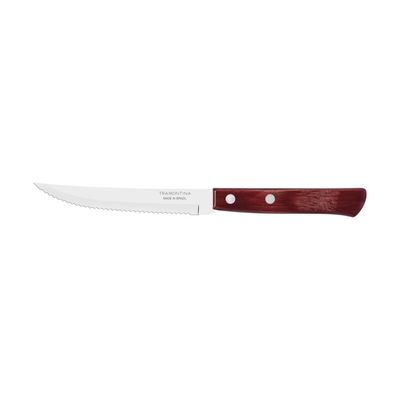 Kit 24 Faca Churrasco Tramontina Polywood Vermelha 5"
