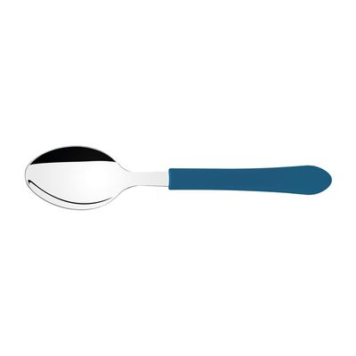 Colher de Mesa Tramontina Leme com Lamina em Aço Inox e Cabo de Polipropileno Azul Oceano