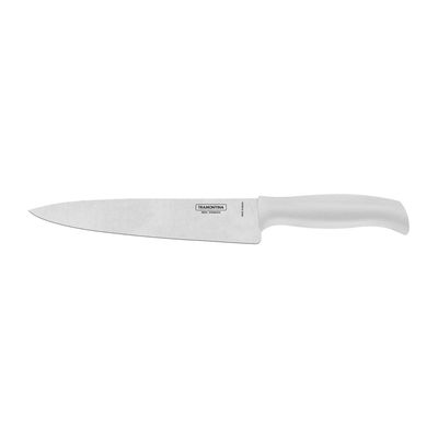 Faca Chef Tramontina Profit com Lâmina em Aço Inox e Cabo de Polipropileno Branco 8"