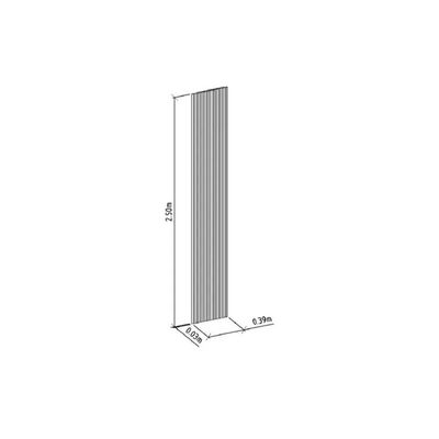 Painel Quarto P- Tv Ripado 40cm Nature Fosco - Linea Brasil