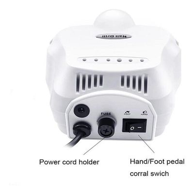 Motor Lixadeira Manicure Pedicure Ferramenta Lixa Eletrica Branco