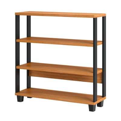 Balcão 4 Prateleiras 89,5 x 29 x 92 cm Freijó/Preto Dalla Costa F23
