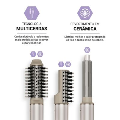 Secador de Cabelos Philco 4 em 1 Dobrável Motor BLDC PSC3500 127V