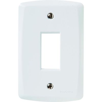 Placa Vertical 1 Conector 4X2 Tramontina Lux² Blanca