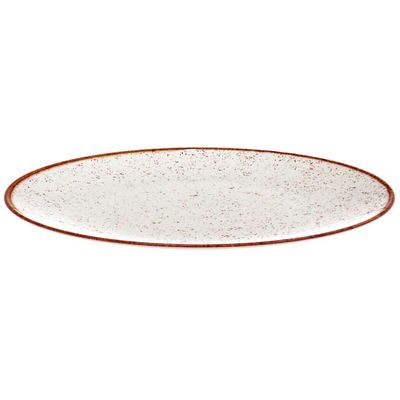 Aparelho de Jantar 24 Peças Tramontina Marrom Rustico em Porcelana Decorada Mesa Posta Elegante