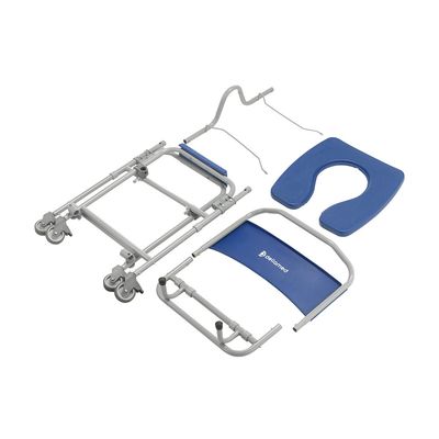 Cadeira de Banho Dobrável e Desmontável até 150 Kg D45 Dellamed Azul