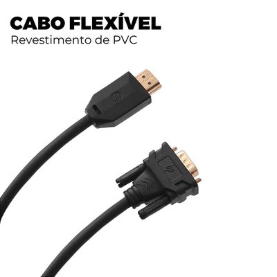 Cabo HDMI para DVI - 2m - HP