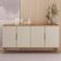 Aparador Buffet Para Sala De Jantar 4 Portas 160cm Dante L05 Jequitibá Off White Fosco - Lyam Decor