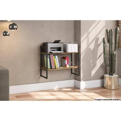 Prateleira Decorativa Quarto Bebê Industrial Li008 Canela-branco - Kappesberg