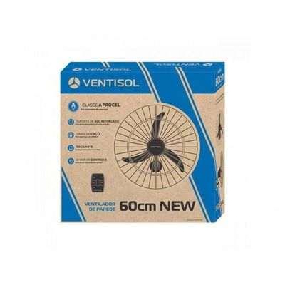 Ventilador De Parede Ventisol New Premium 60cm Preto 110V