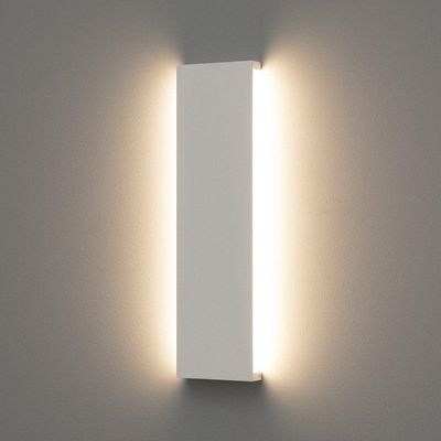 Arandela Stella Reflex Led 42cm Ip65 12w Bivolt Branco - 3000k - Luz Amarela