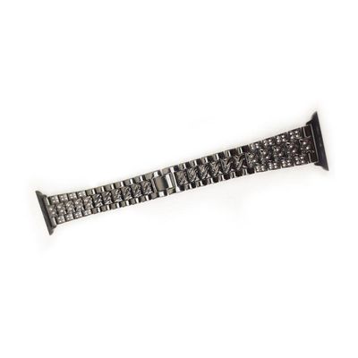 Pulseira Smartwatch Luxo Smartband Pedra Strass Aço 3 Elos