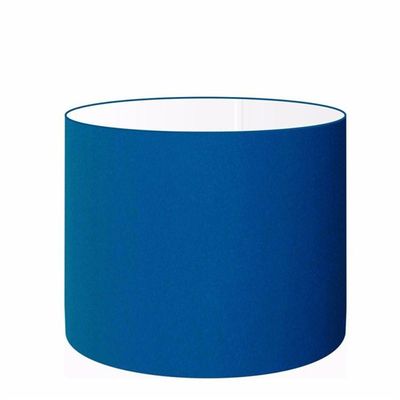 Cúpula Abajur Cilíndrica Cp-7017 ø40x21cm Azul Marinho