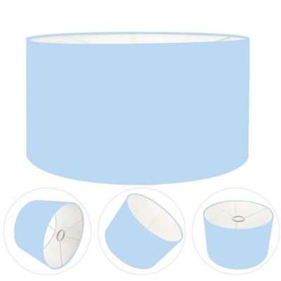 Cúpula Abajur Cilíndrica Cp-7023 ø50x21cm Azul Bebê
