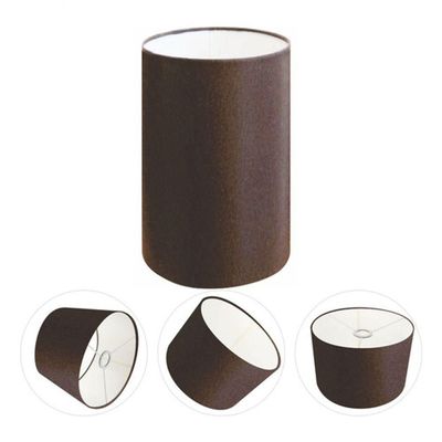 Cúpula Abajur E Luminária Cilíndrica Vivare Cp-7002 ø13x30cm - Bocal Nacional Café