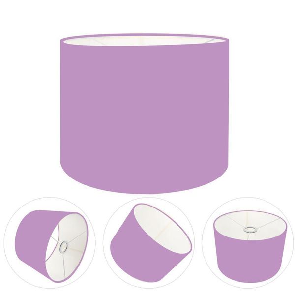 Cúpula Abajur Cilíndrica Cp-7013 ø30x30cm Lillás