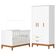 Jogo De Quarto Infantil Flip Guarda Roupa 3 Portas E Berço Americano Branco Fosco - Reller Móveis Branco Fosco