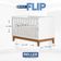 Jogo De Quarto Infantil Flip Guarda Roupa 3 Portas E Berço Americano Branco Fosco - Reller Móveis Branco Fosco