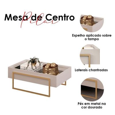 Mesa De Centro Pilar Bali – Dj Móveis
