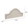 Cabeceira Casal Provençal Luxo 140x60 Courino Off White - Tachas Fumê