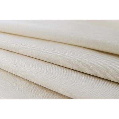 Cabeceira Casal Curva Luxo 140x60 Suede Off White - Tachas Prata