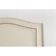 Cabeceira Solteiro Curva Luxo 90x60 Suede Off White - Tachas Prata