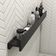 Porta Shampoo Linear 120cm Preto Fosco