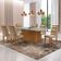 Mesa Para Sala De Jantar Aida 180cm Mdf E 6 Cadeiras Moderna Vel. Marrom/off White/imbuia