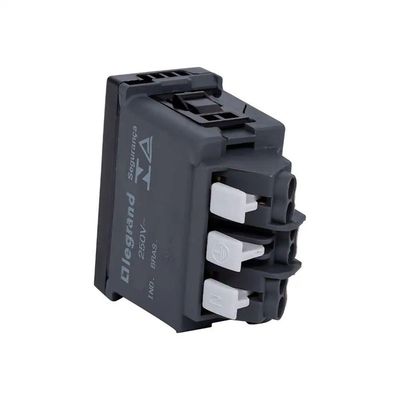 Tomada 2p+t 10a 250v B. Automatico 1m Preta 615038pt