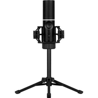 Microfone Gamer Rgb Mic Tripod C- Tripé Ajustável Preto Streamplify