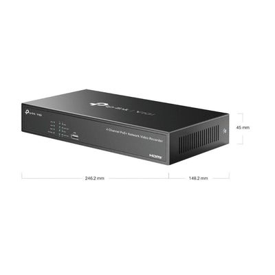 Nvr Gravador De Video Em Rede Poe+ De 4 Canais Tp-link - 1004h-4p - Tpn0400