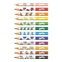 Lápis De Cor Ecolápis Jumbo 123012ap 12 Cores + Apontador - Faber Castell