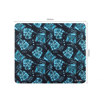 Mouse Pad Gamer Vinik Level Up 320x270x2mm - Mplu32