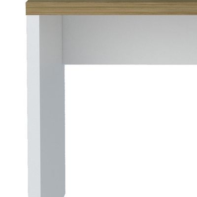 Mesa Para Escritório Escrivaninha Home Office 120cm Orly A02 Olmo Branco - Lyam Decor