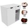Gabinete De Banheiro 60 Cm 1 Porta 1 Gaveta Romana Branco